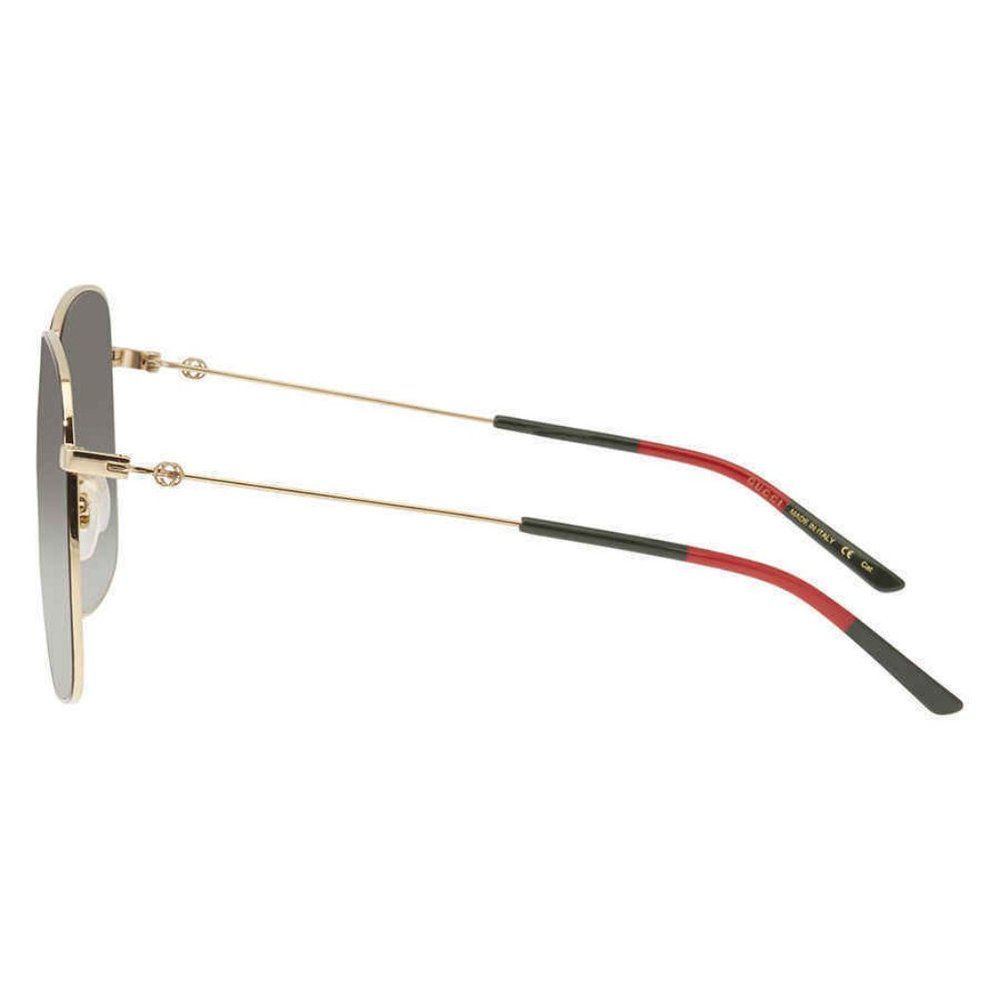 NEW Gucci Grey and Gold Oversized Women's Sunglasses - Picture 3 of 4